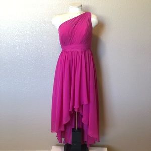 JJ’S House pink one shoulder gown